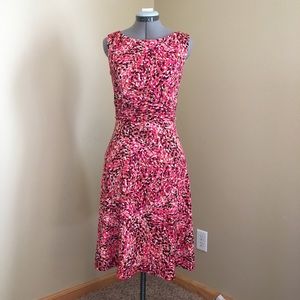 Dress Barn A-line Sleeveless Dress Ruched Waist